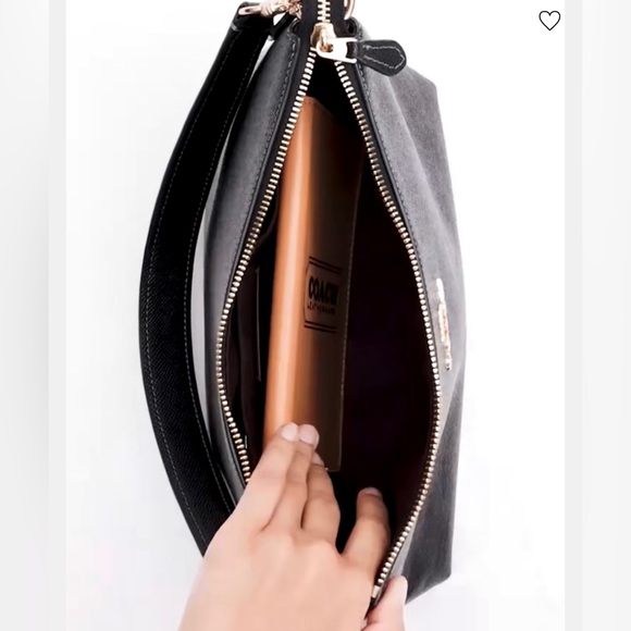 COACH Clara Handbag Shoulder Bag in Black Leather Crossbody Purse AUTHENTIC NWT - Picture 5 of 9